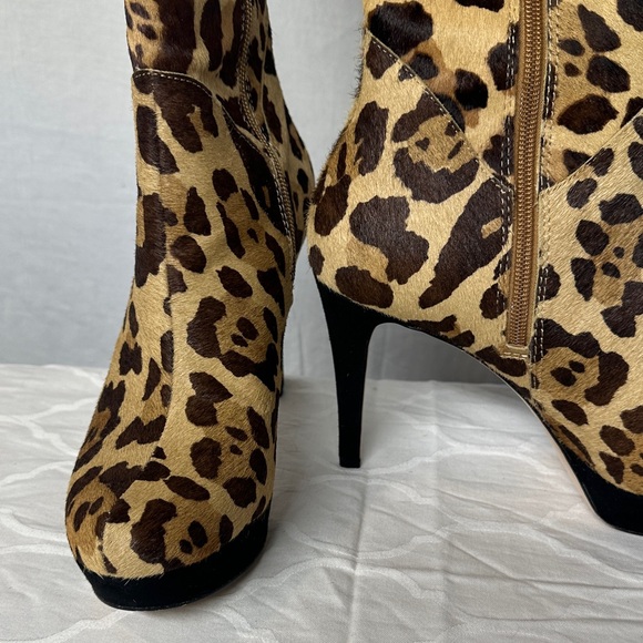 Antonio Melani Leopard Print Knee-High Boots Size 8.5 - Picture 6 of 17